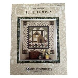 House And Garden TULIPE HOUSE By Thimbleberries 2nd Quarter 60x64" New